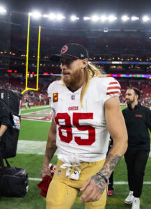 49ers te george kittle suffered two torn ligaments in ankle in week 16